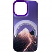 Чехол So Cool Print for Apple iPhone 15 Mountain Purple
