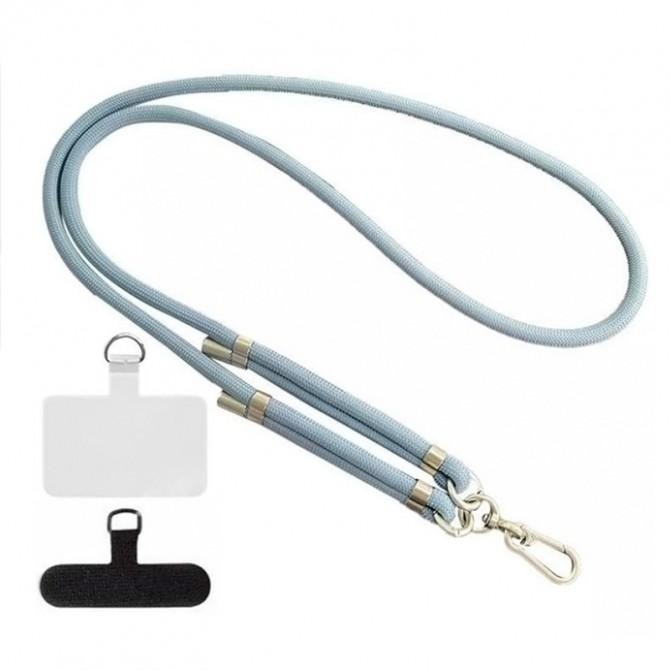 Шнурок для телефону (8mm) 150см (Light Blue)