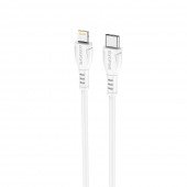 Мережевий зарядний пристрій Borofone BA61A PD 10.5W 2.1A/5V White + cable Type-C to Lightning Мережевий зарядний пристрій Borofone BA61A PD 10.5W 2.1A/5V White + cable Type-C to Lightning