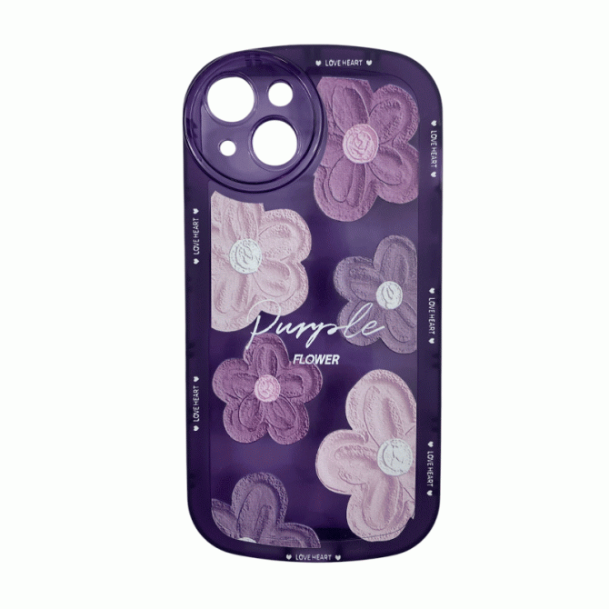Чехол Flower Boom series for iPhone 15 Purple
