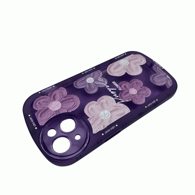 Чехол Flower Boom series for iPhone 15 Purple-1