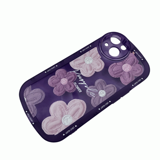 Чехол Flower Boom series for iPhone 15 Purple-2