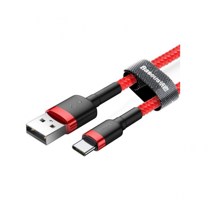 Кабель USB Baseus Cafule Type-C 3A 1m Red-1