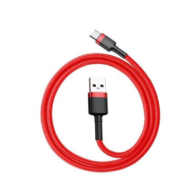 Кабель USB Baseus Cafule Type-C 3A 1m Red-2