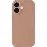 Силиконовый чехол для iPhone 16 Plus Desert Gold FULL