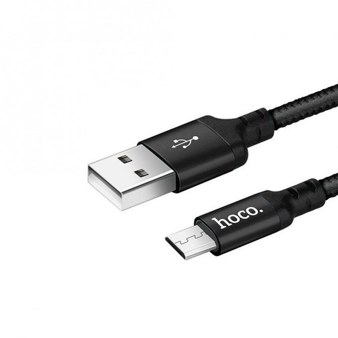 Кабель Hoco X14 MicroUSB Чорний-2