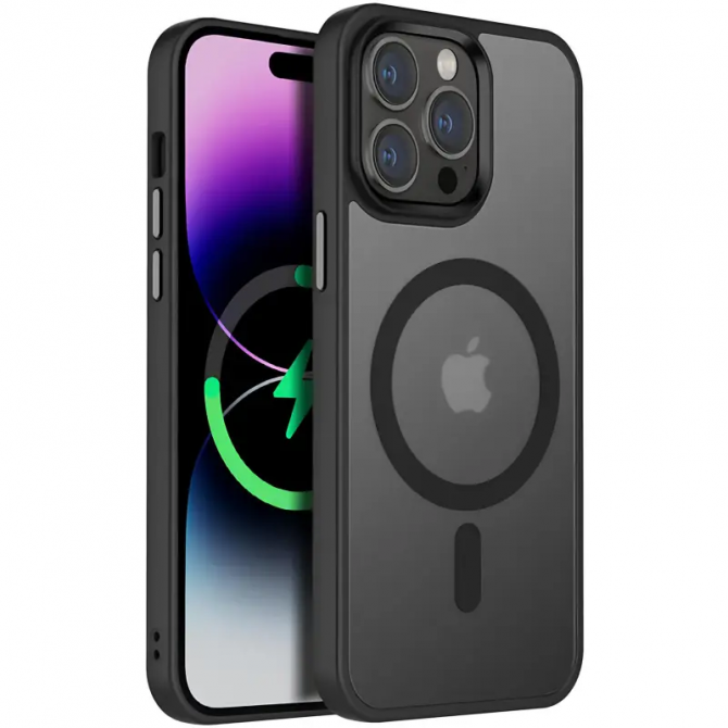 Чехол Ummi Colorful with Magnetic Fit для Apple iPhone 13/ 14 (6.1) Черный-1