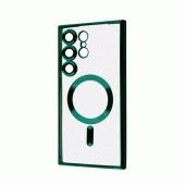 Силиконовый чехол SHINING with MagSafe для Samsung Galaxy S24 Ultra Green