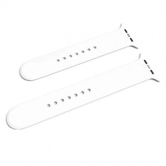 Ремінець для Apple Watch 42/44/45/46/49mm Sport Band 3 pcs (S/M & M/L) White-1