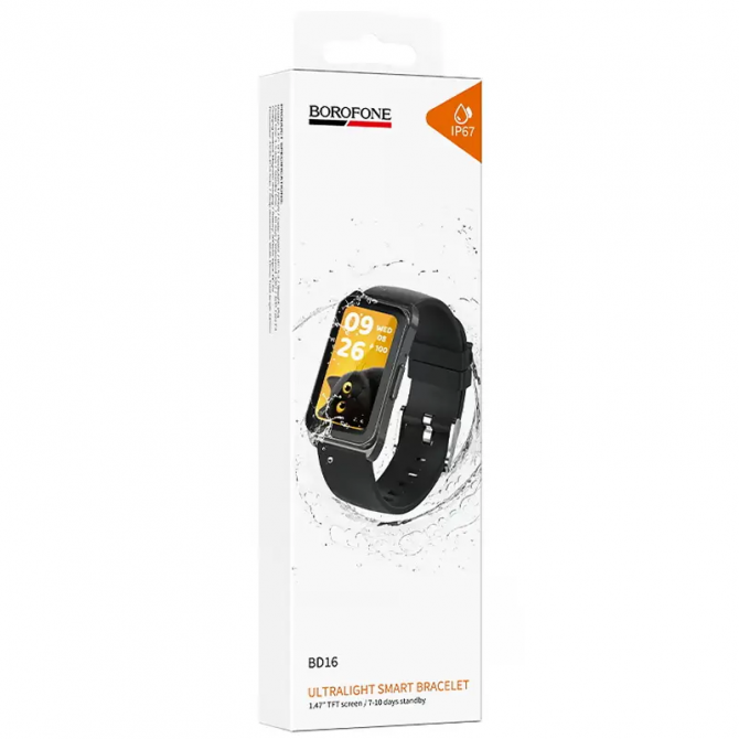 Фітнес-браслет Borofone BD16 Black-3