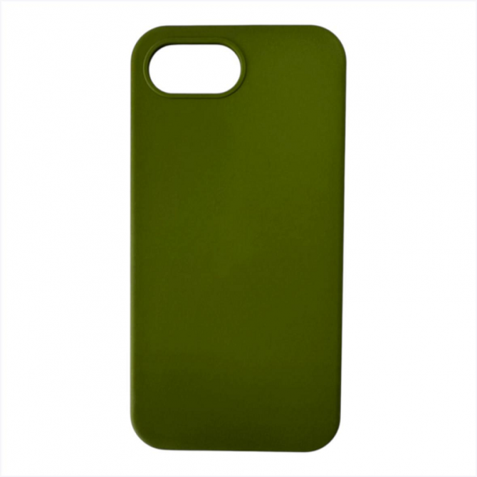 Силиконовый чехол для iPhone 16e Dark Olive FULL-2