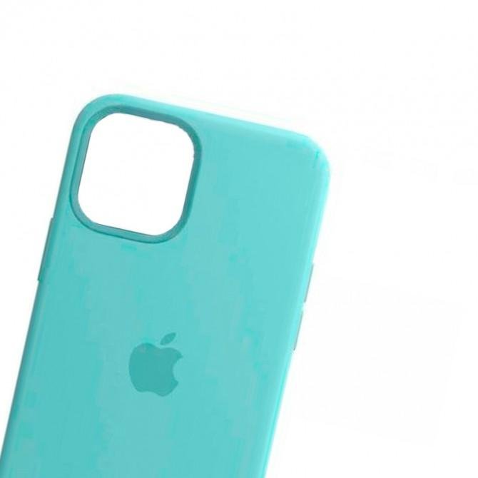 Оригинальный силиконовый чехол для iPhone 11 Pro Max Бирюзовый FULL-2