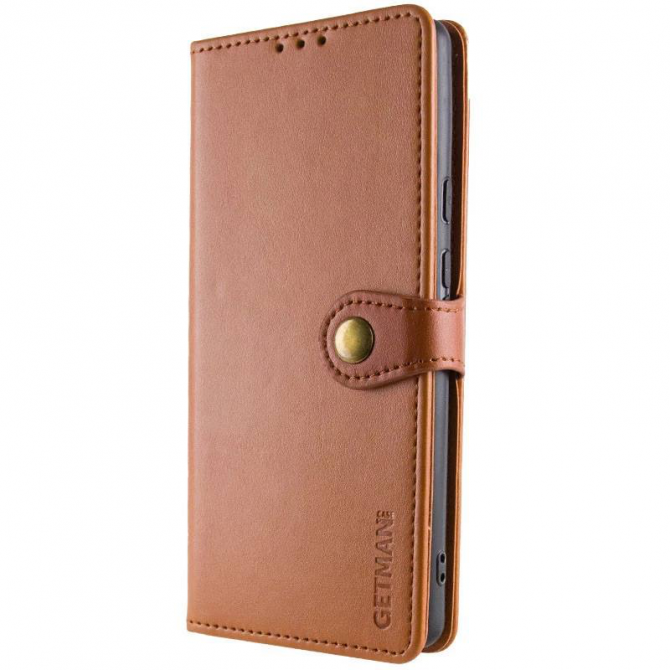 Чeхол-книжка GETMAN Gallant for Xiaomi Redmi Note 13 Pro 4G Brown-1