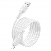 USB Кабель Borofone BX116 Sharp Lightning White 1m USB Кабель Borofone BX116 Sharp Lightning White 1m