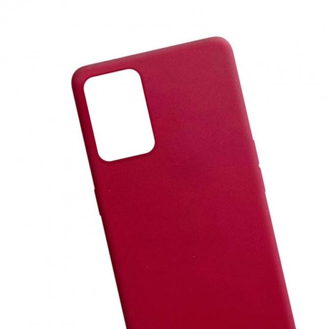 Силиконовый чехол Candy для Oppo A74 Бордовый-3