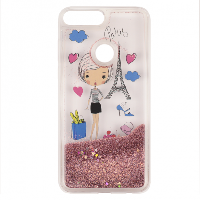 Чохол U-Like Aqua Case для Huawei Y7 Prime 2018 Леді-1