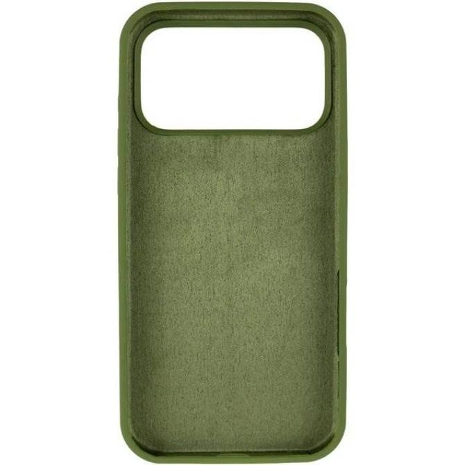 Силіконовий чохол для iPhone 17 Pro Max Dark Olive FULL (NO LOGO)-2
