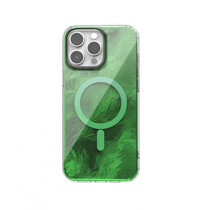 Чохол TPU Shiny Mountain (MagFit) для Apple iPhone 13 Pro Max (6.7") Green