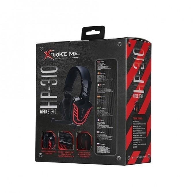 Наушники XTRIKE ME HP-310 2*3.5mm Black-Red-2