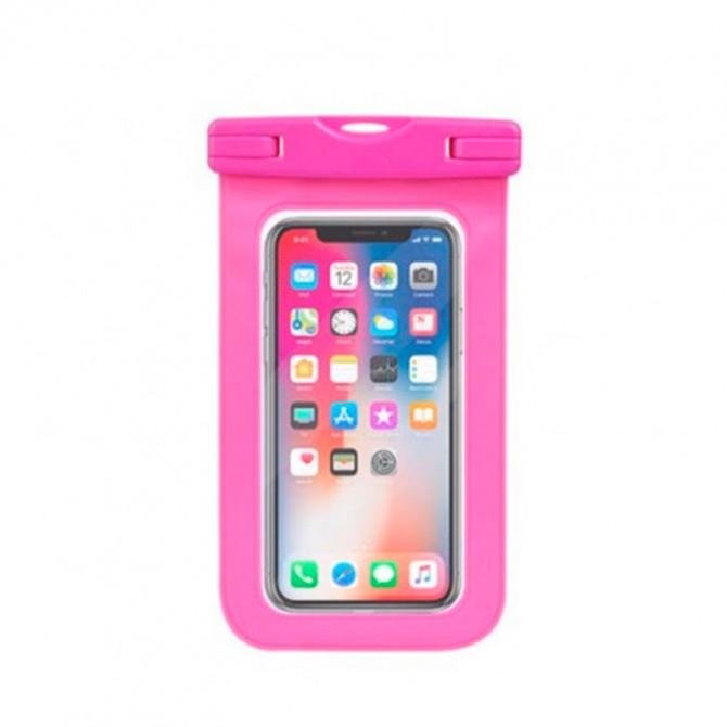 Силиконовый чехол на шию Waterproof Light Pink (6,5")