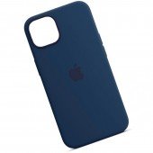 Оригінальний силіконовий чохол для iPhone 13 Темно Синій FULL Оригінальний силіконовий чохол для iPhone 13 Темно Синій FULL