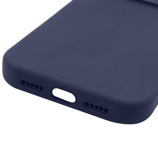 Силиконовый чехол для iPhone 17 Pro Midnight Blue FULL (NO LOGO)-4