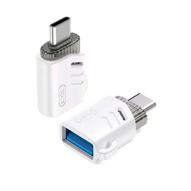 Перехідник XO NB256B USB 2.0 to Type-C White