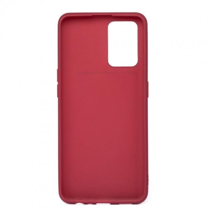 Силиконовый чехол Candy для Oppo Reno 5 4G Бордовый-1
