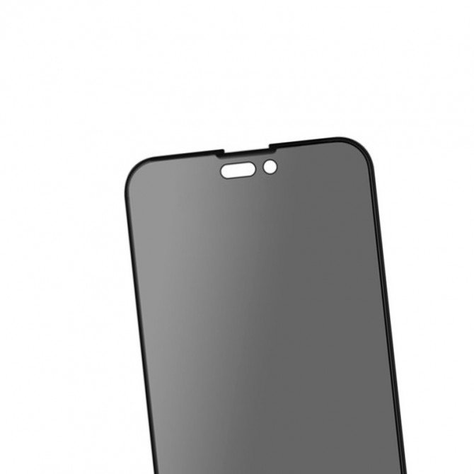 Защитное стекло для APPLE iPhone 14 Pro (6.1") Full Glue (0.3 мм, 2.5D, матовое черное)-1