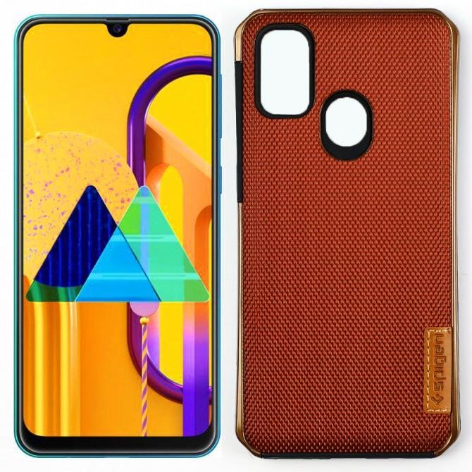 Чехол SPIGEN GRID для Samsung M307 M307 Galaxy M30s/M215 Galaxy M21 Коричневый
