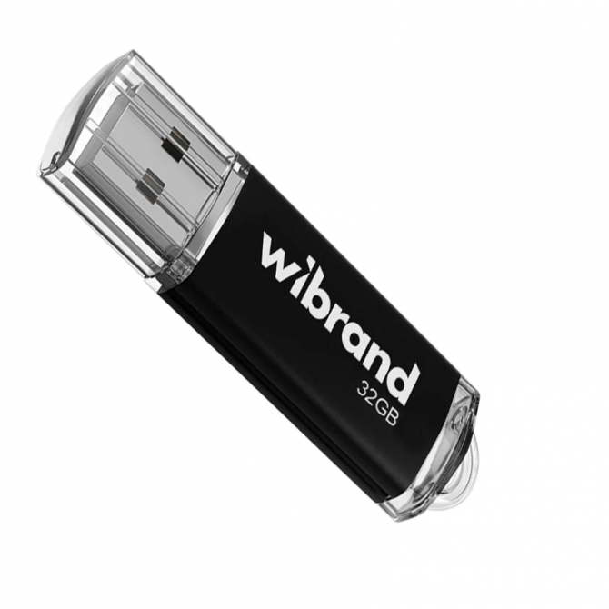 Флеш память Wibrand USB 2.0 32Gb Cougar Черный