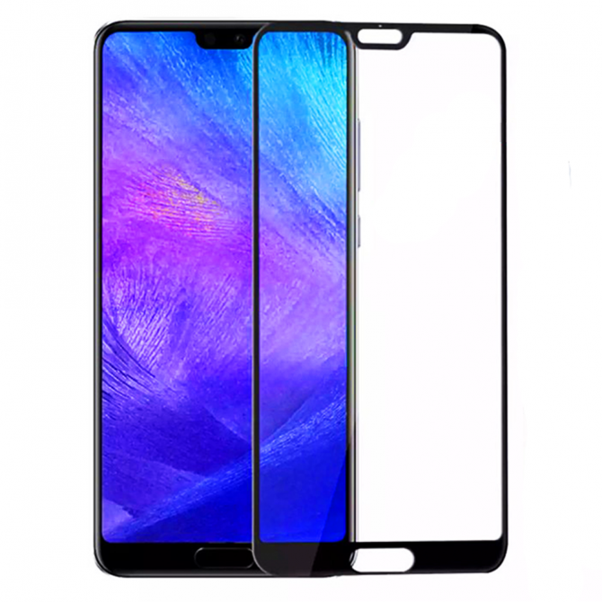 Захисне скло для HUAWEI P20 Full Glue (0.3 мм, 2.5D, чорне)