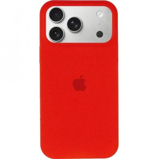 Силиконовый чехол для iPhone 17 Pro Red FULL