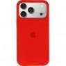 Силиконовый чехол для iPhone 17 Pro Red FULL