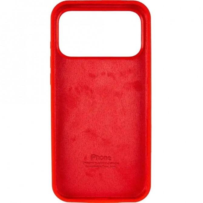 Силиконовый чехол для iPhone 17 Pro Red FULL-1