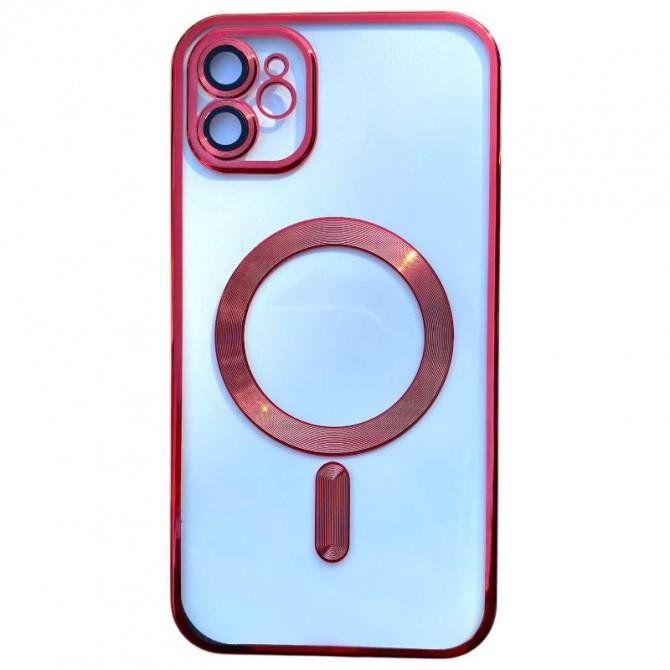 Силиконовый чехол SHINING with MagSafe для iPhone 11 Красный