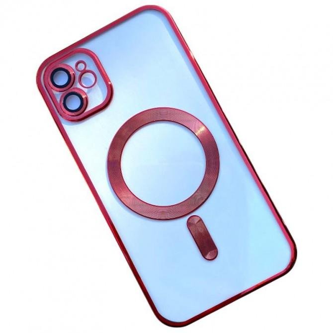 Силиконовый чехол SHINING with MagSafe для iPhone 11 Красный-1