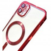 Силіконовий чохол SHINING with MagSafe для iPhone 11 Червоний Силіконовий чохол SHINING with MagSafe для iPhone 11 Червоний