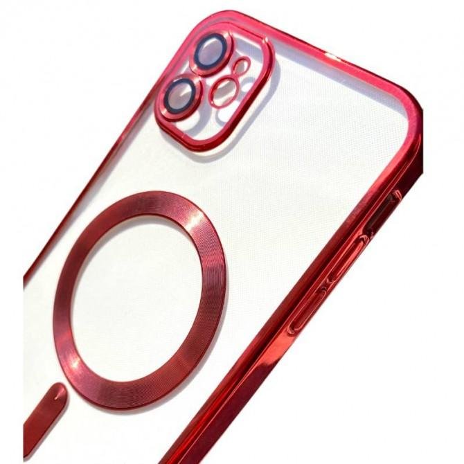 Силиконовый чехол SHINING with MagSafe для iPhone 11 Красный-3