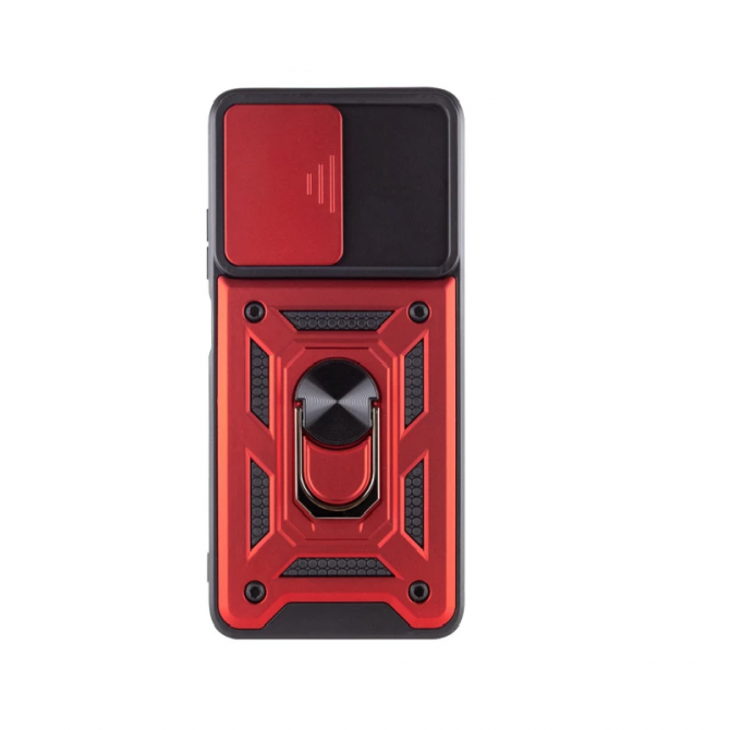 Чохол HONOR Hard Defence Series Samsung A256 Galaxy A25 5G Red (with Camshield and magnet)-1