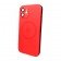 Чехол AG Glass Matt Frame Color MagSafe Logo for Apple iPhone 12 Cola Red