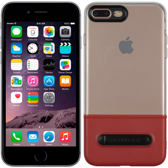 Чехол TOTU Design Crystal Color series для iPhone 7/8 Plus Red