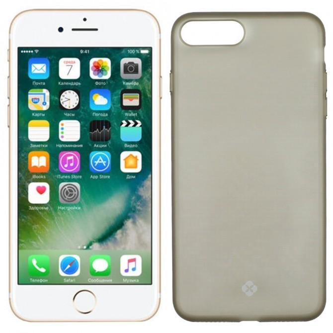 Чехол TOTU Design Gauze series для iPhone 7/8 Plus Прозрачный Чёрный