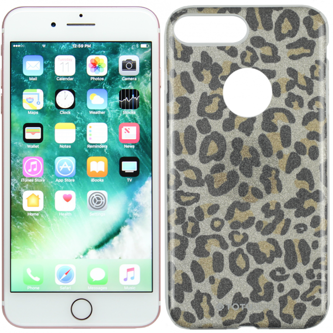 Чехол TOTU Design Tira series Leopard Print для iPhone 7/8 Plus Gold