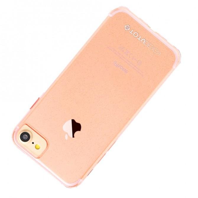 Чехол TOTU Design Soft series transparent frosted version для iPhone 6/6s Rose Gold-1
