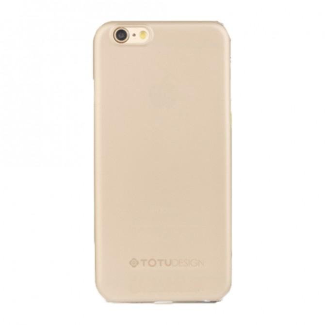 Чехол TOTU Design Soft series transparent frosted version для iPhone 6/6s Gold-1