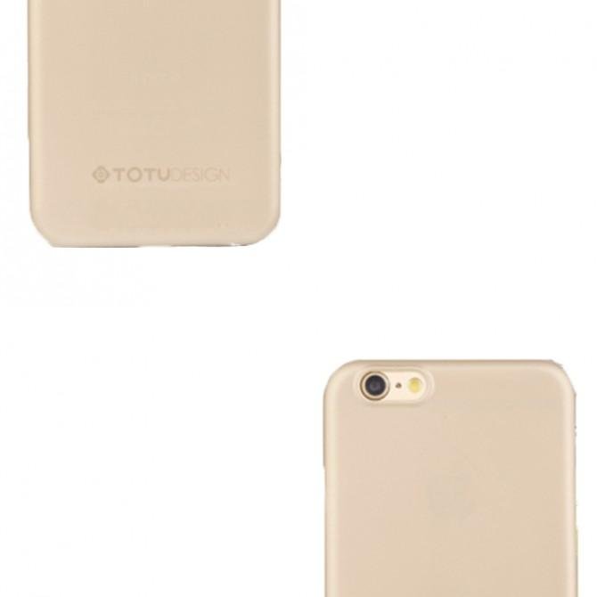 Чехол TOTU Design Soft series transparent frosted version для iPhone 6/6s Gold-3