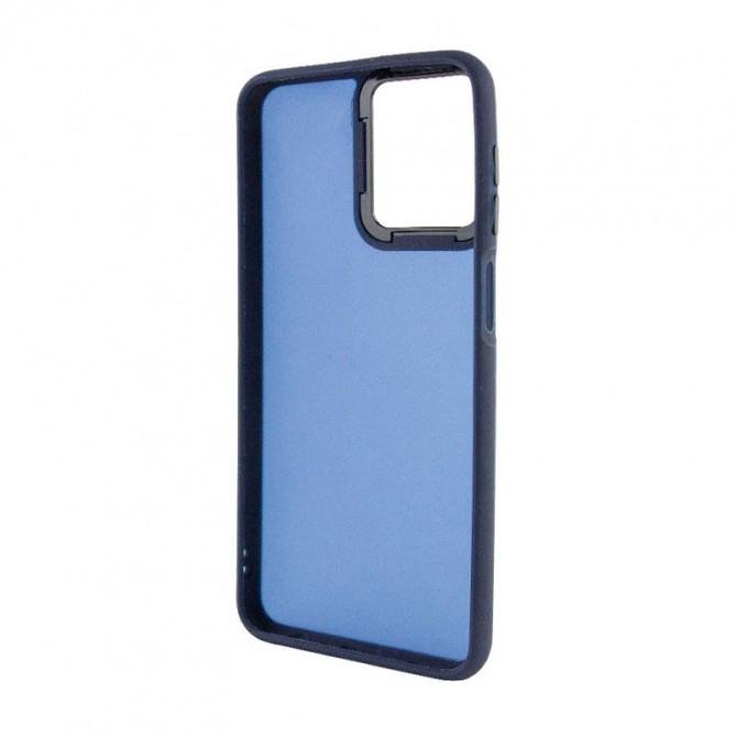 Чехол TPU+PC Lyon Frosted series Oppo A3 4G Navy Blue-1