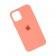 Оригинальный силиконовый чехол для iPhone 13 Pro Max Персиковый FULL