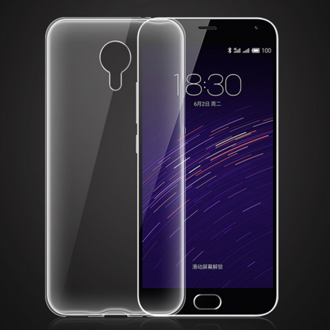 Чехол Ultra-thin 0.3 для Meizu M2 Прозрачный-3